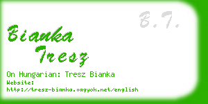 bianka tresz business card